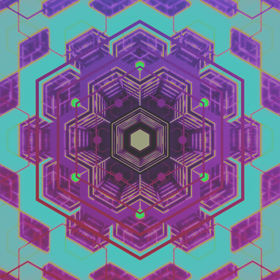 MULTIPLEX layered geometric CGI composition